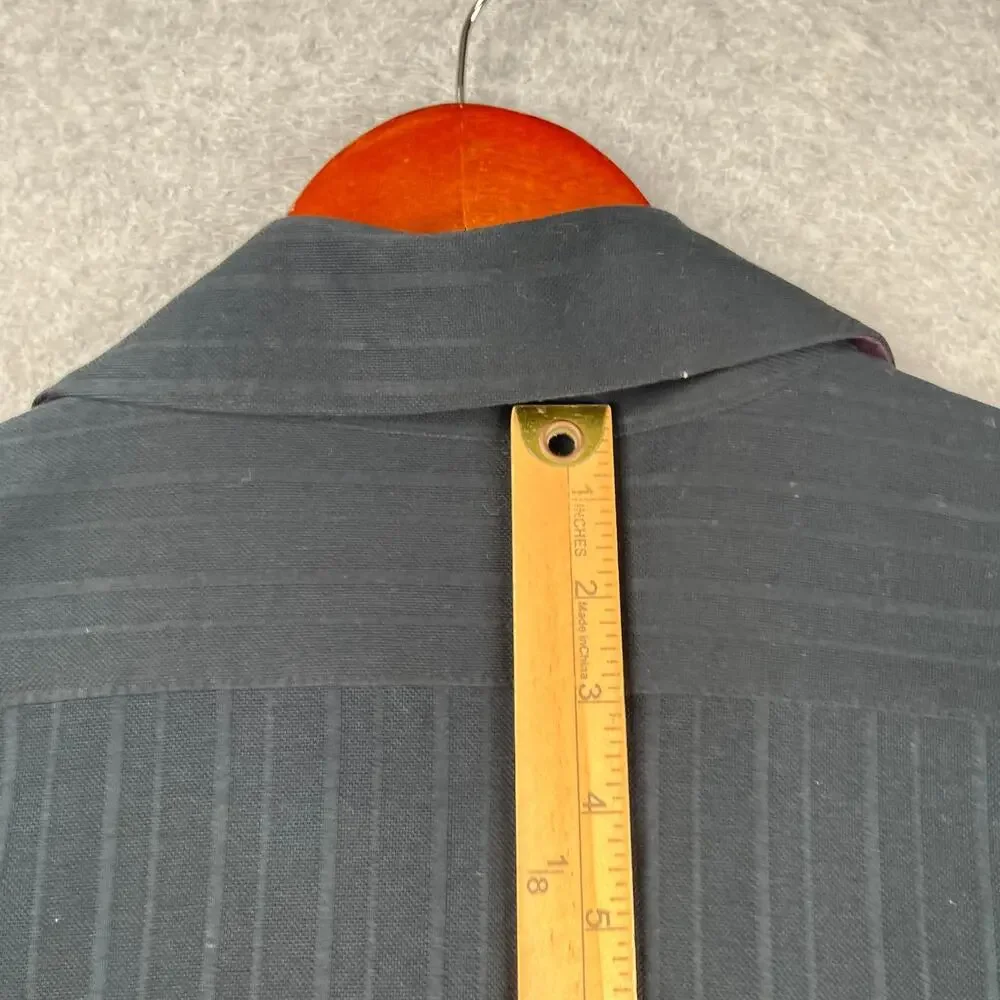 Banana Republic Shirt XL Black Flip Cuff Casual Button Up Long Sleeve Mens